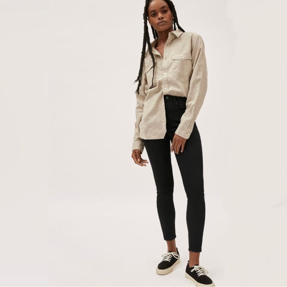 Everlane NWT Curvy High Rise Skinny Jean Size 23 Regular